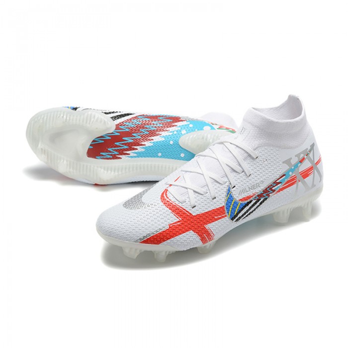 Phantom GT2 Dynamic Fit Elite FG High Soccer Shoes-White/Red-2782767