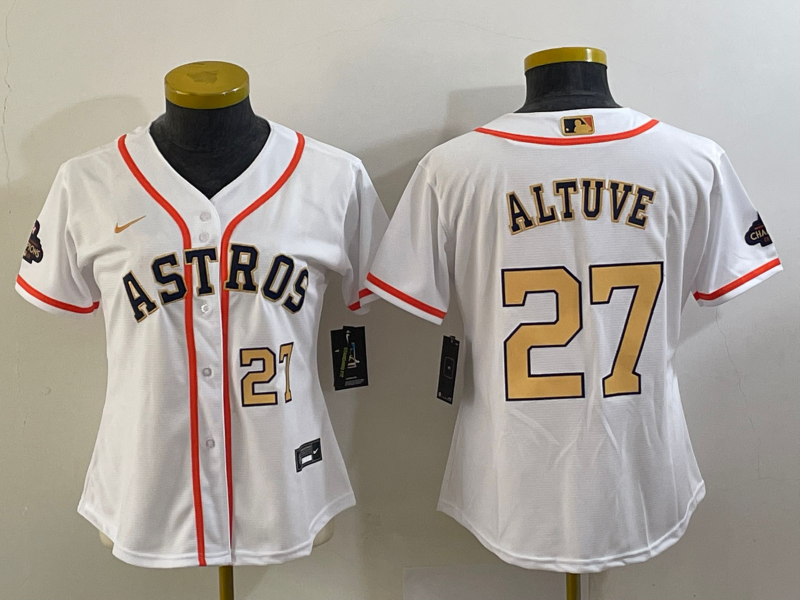 Houston Astros Women's champions baseball jersey ALTUVE 27
