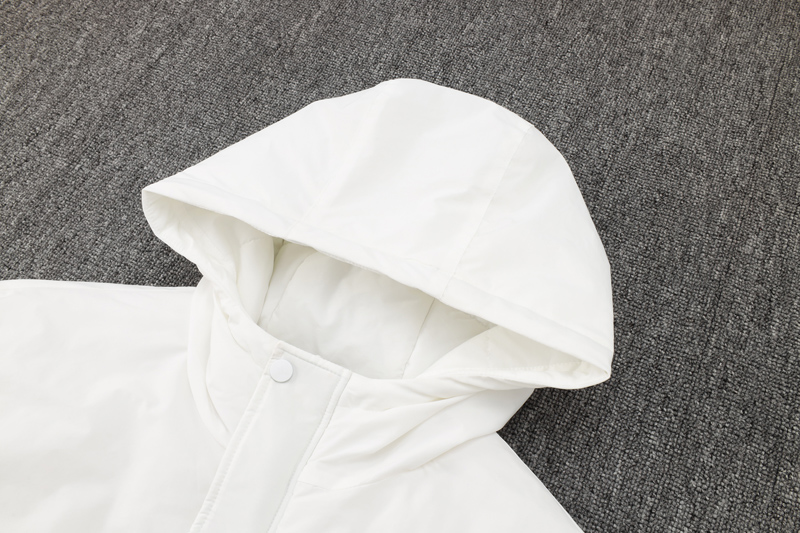 24-25 ACM White Hooded Windbreaker Fabric Cotton Coat #G256(红标)