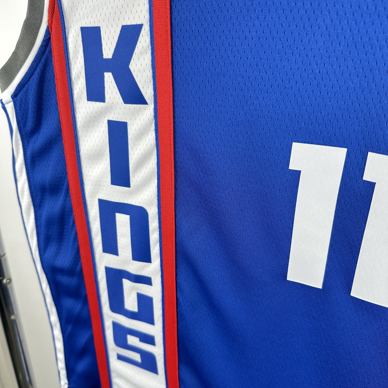 23-24 Kings SABONIS #11 Blue City Edition Top Quality Hot Pressing NBA Jersey