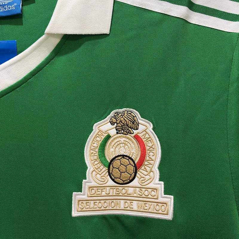 1986 Mexico Home Retro Soccer Jersey