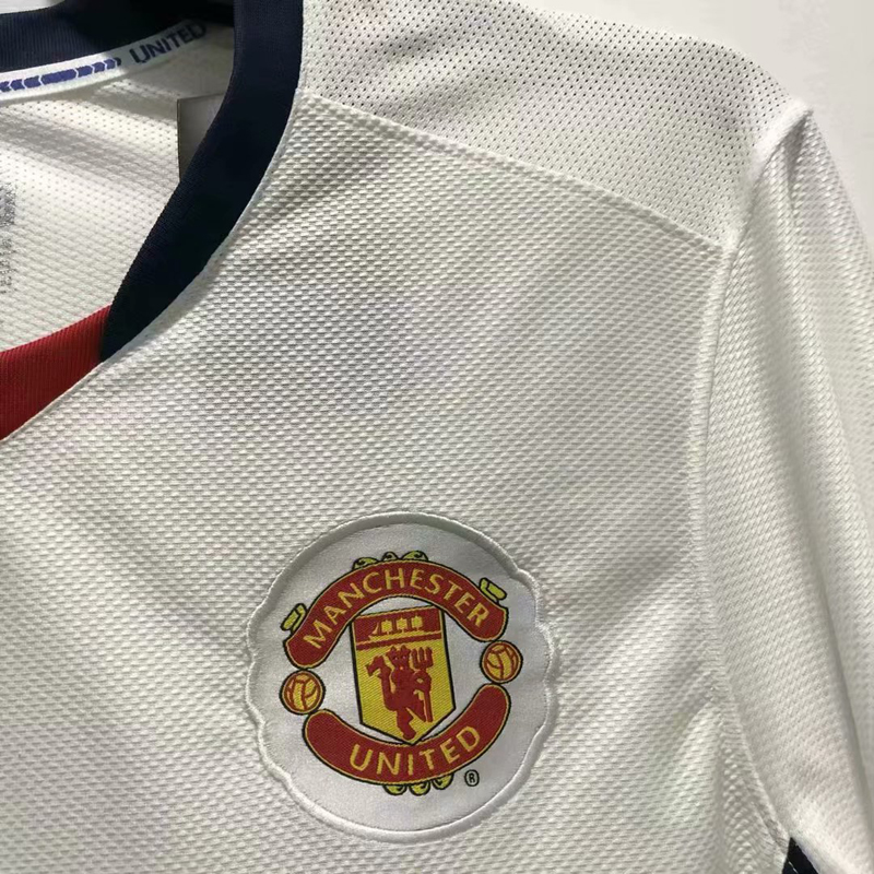 2008-2009 Man Utd Away Long Sleeve Retro Soccer...