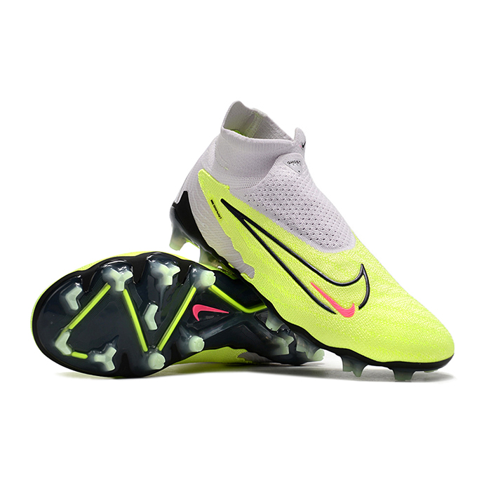 Phantom GX Elite FG High Soccer Shoes-Green/Gray-8652591