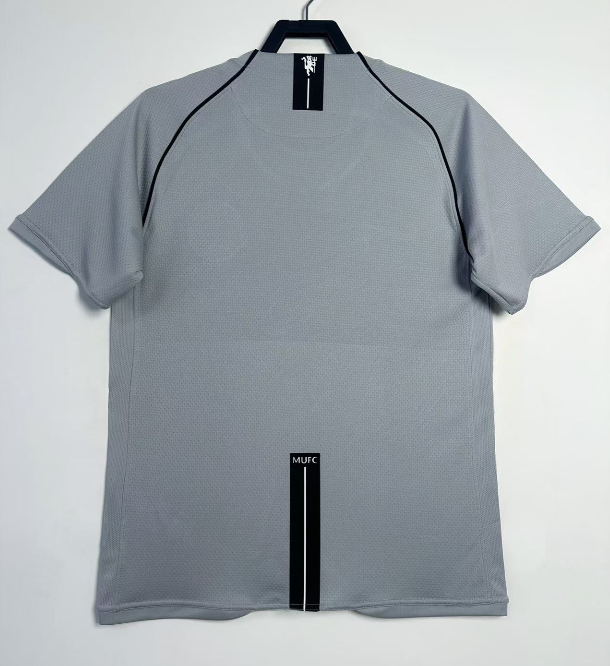 2007-2008 Man Utd Grey Goalkeeper Retro Soccer Jersey