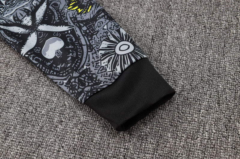 24-25 Brazil Black Jacket Tracksuit #A808(喷墨)