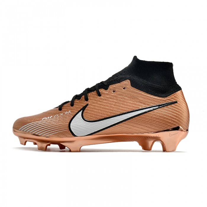 Air Zoom Mercurial Vapor XV Elite AG High Soccer Shoes-Gold/Black-1542650
