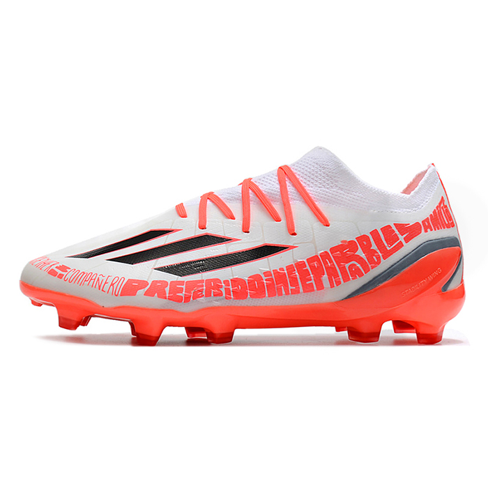 Messi X Speedportal .1 2022 World Cup Boots FG Soccer Shoes-White/Orange-1730193