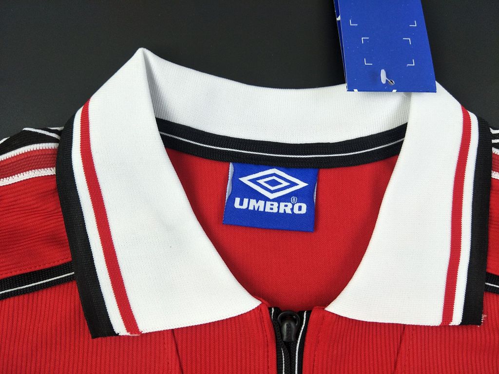 1998-1999 Man Utd Home Retro Soccer Jersey Shirt