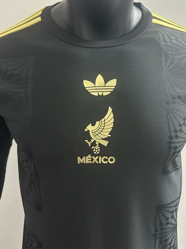 25-26 Mexico Gold Cup Black Long Sleeve Player Version Soccer Jersey (长袖球员)