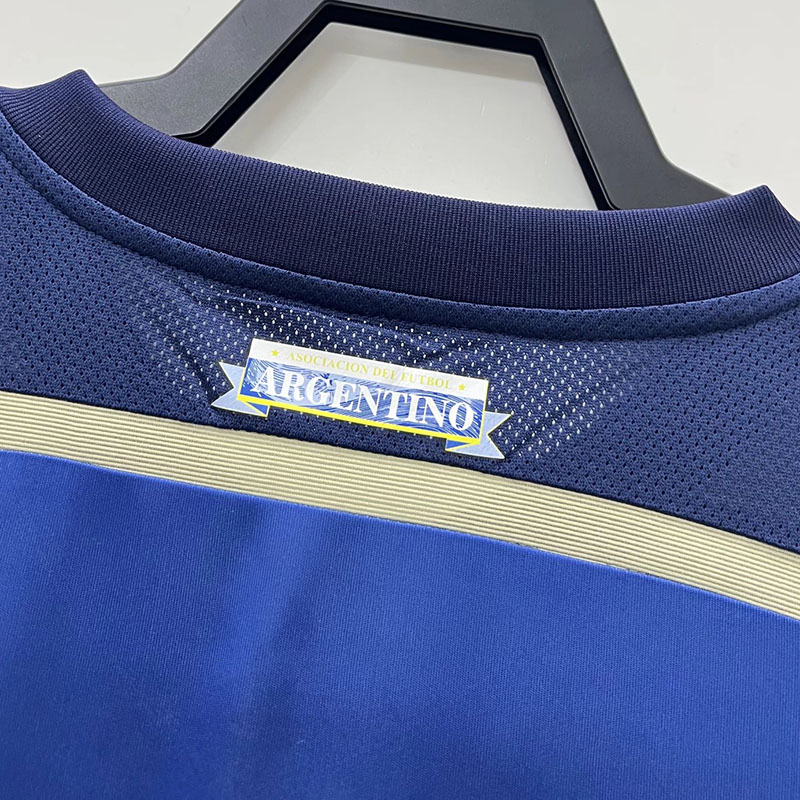 2014 Argentina Away Retro Soccer Jersey