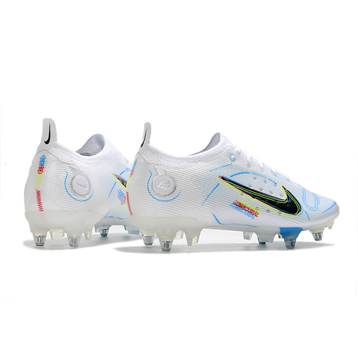 Mercurial Vapor XIV Elite SG Soccer Shoes-White/Blue-9713885