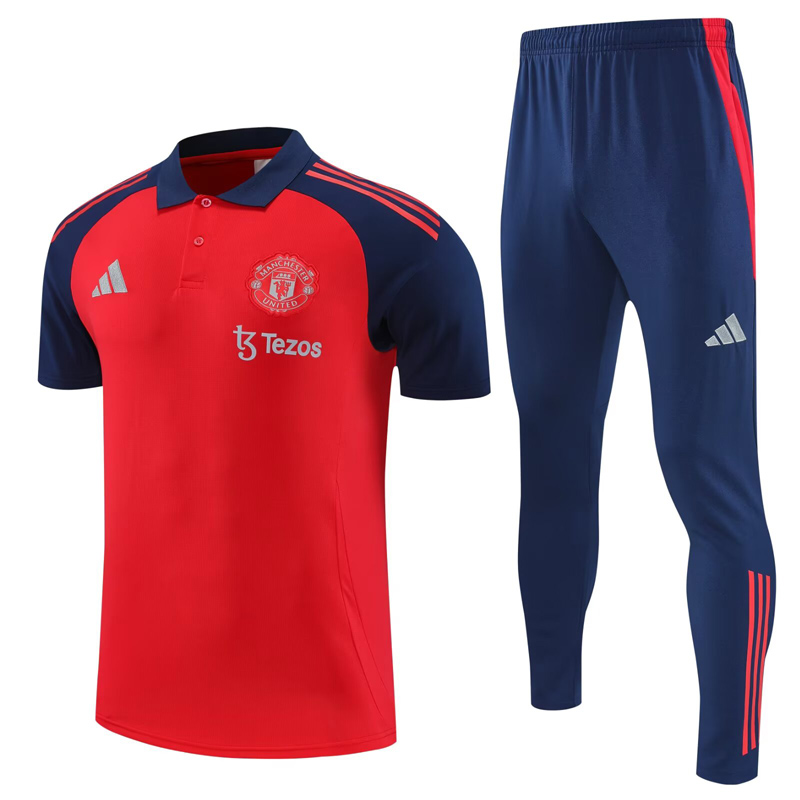25-26 Man Utd Red Polo Tracksuit