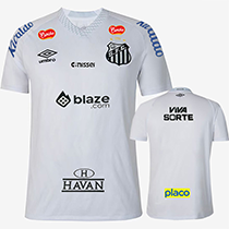 25-26 Santos FC Home Prints Sponsor Fans Soccer Jersey