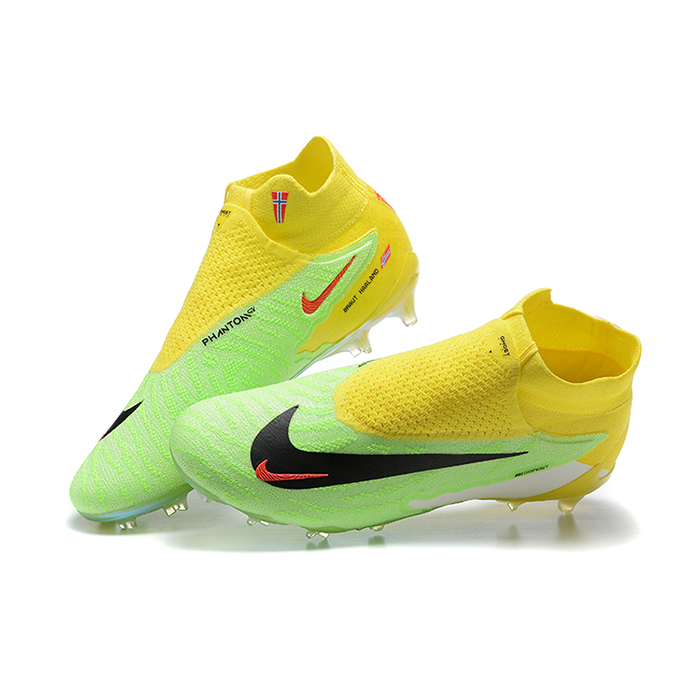 Phantom GX Elite FG High Soccer Shoes-Yellow/Green-8491239