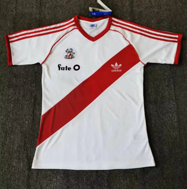 86 River Plate Home Retro Soccer Jersey