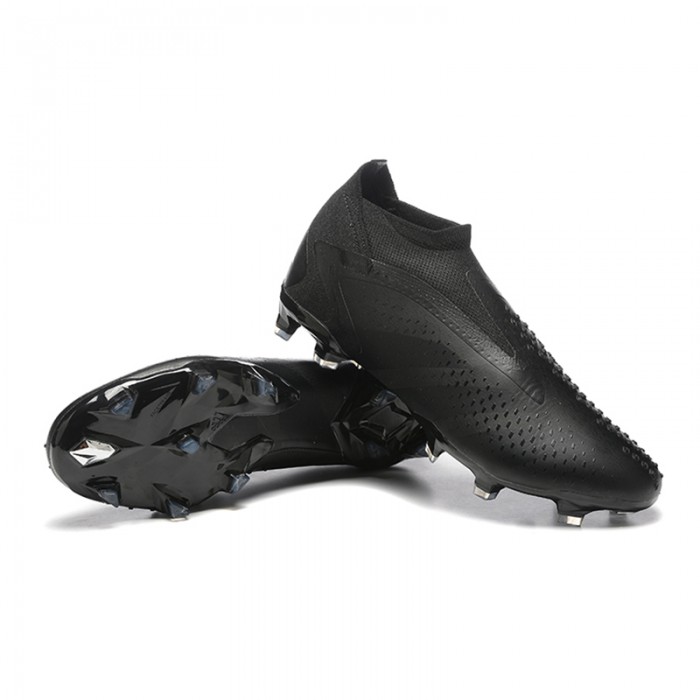 PREDATOR ACCURACY+ FG BOOTS Soccer Shoes-All Black-9492235