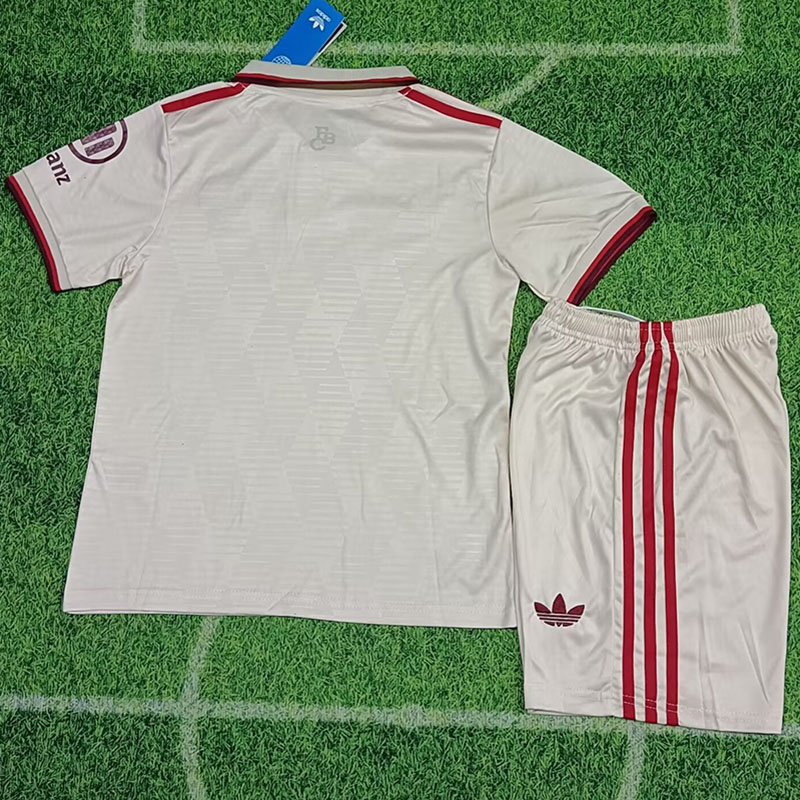 24-25 Bayern Third Kids Soccer Jersey *带袖广告