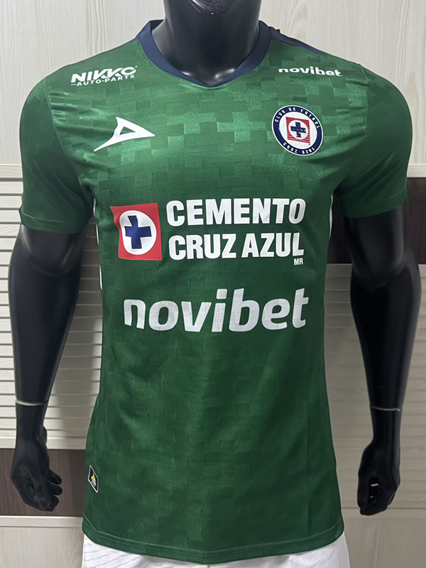 25-26 Cruz Azul Green Player Version Soccer Jersey