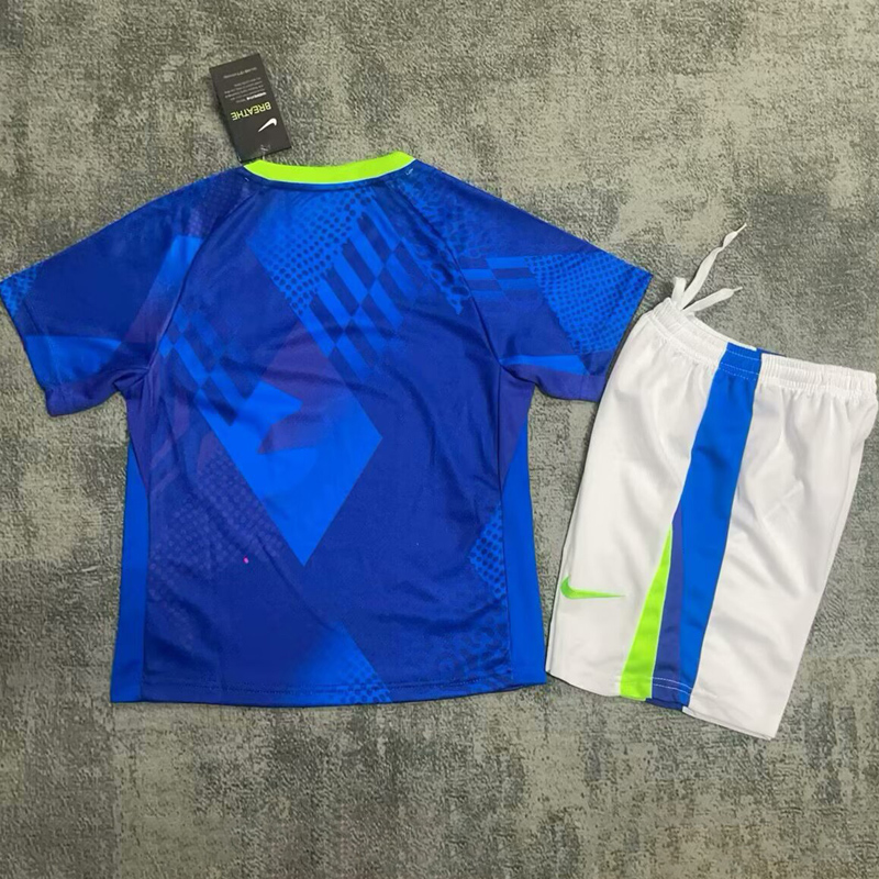 25-26 Brazil W Away Kids Soccer Jersey