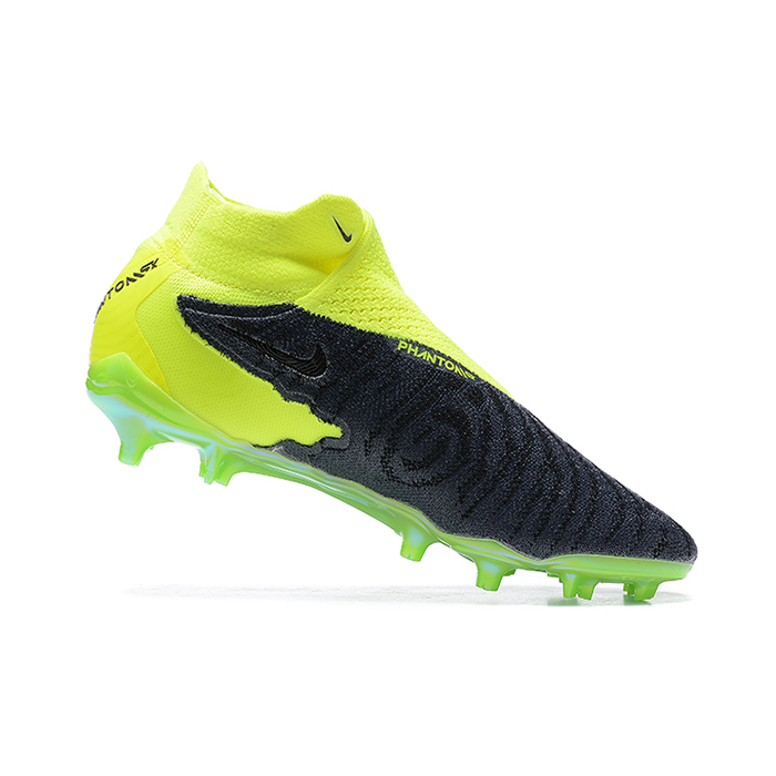 Phantom GX Elite FG High Soccer Shoes-Black/Green-652578