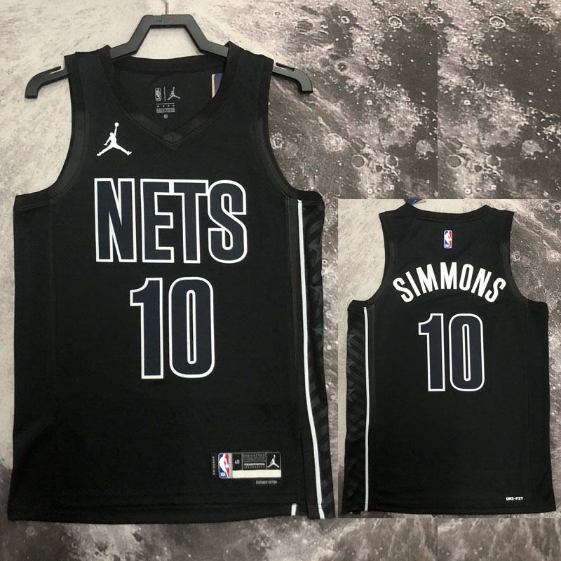22-23 NETS SIMMONS #10 Black Top Quality Hot Pr...
