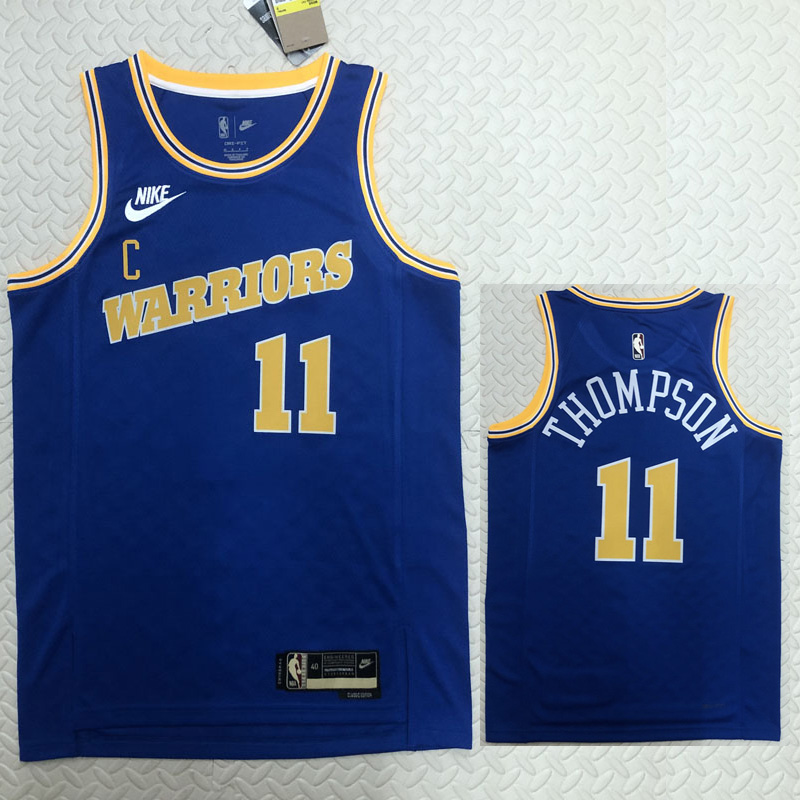 22-23 WARRIORS THOMPSON #11 Blue Top Quality Ho...
