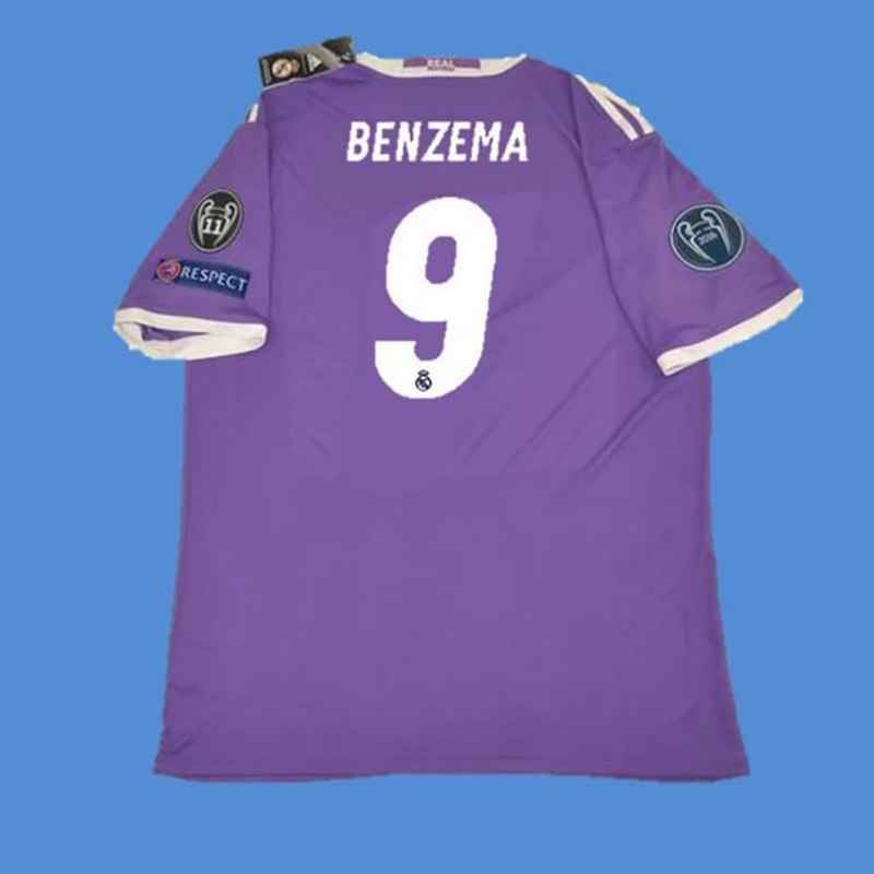 2016-2017 RMA Away Long Sleeve Retro Soccer Jer...