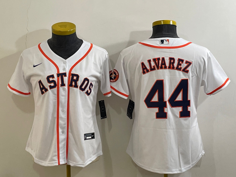 Houston Astros Women's baseball jersey ALVAREZ 44 fans edition