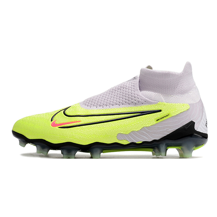Phantom GX Elite FG High Soccer Shoes-Green/Gray-8652591