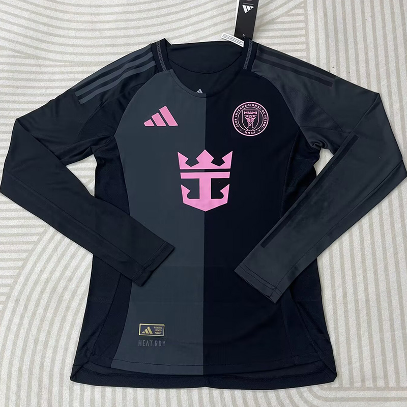 25-26 Inter Miami Away Long Sleeve Retro Soccer Jersey (长袖)
