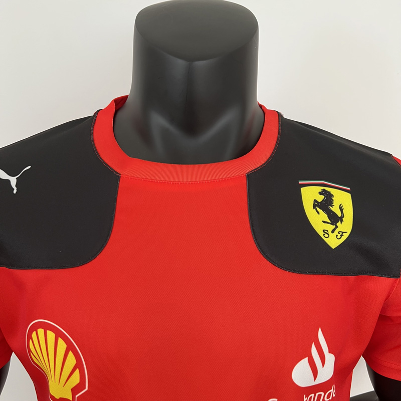 2023 F1 Formula One Ferrari Red Racing Suit (圆领)