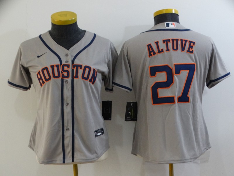 Houston Astros Women's baseball jersey ALTUVE 27 fans edition