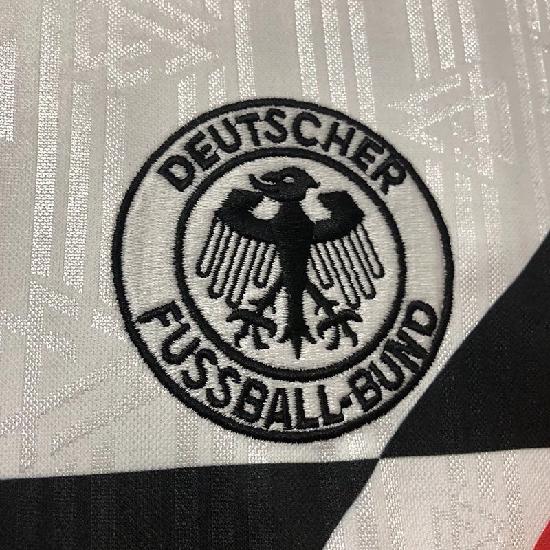 1990 Germany Home White Retro Soccer Jersey（亲笔签名 号码）