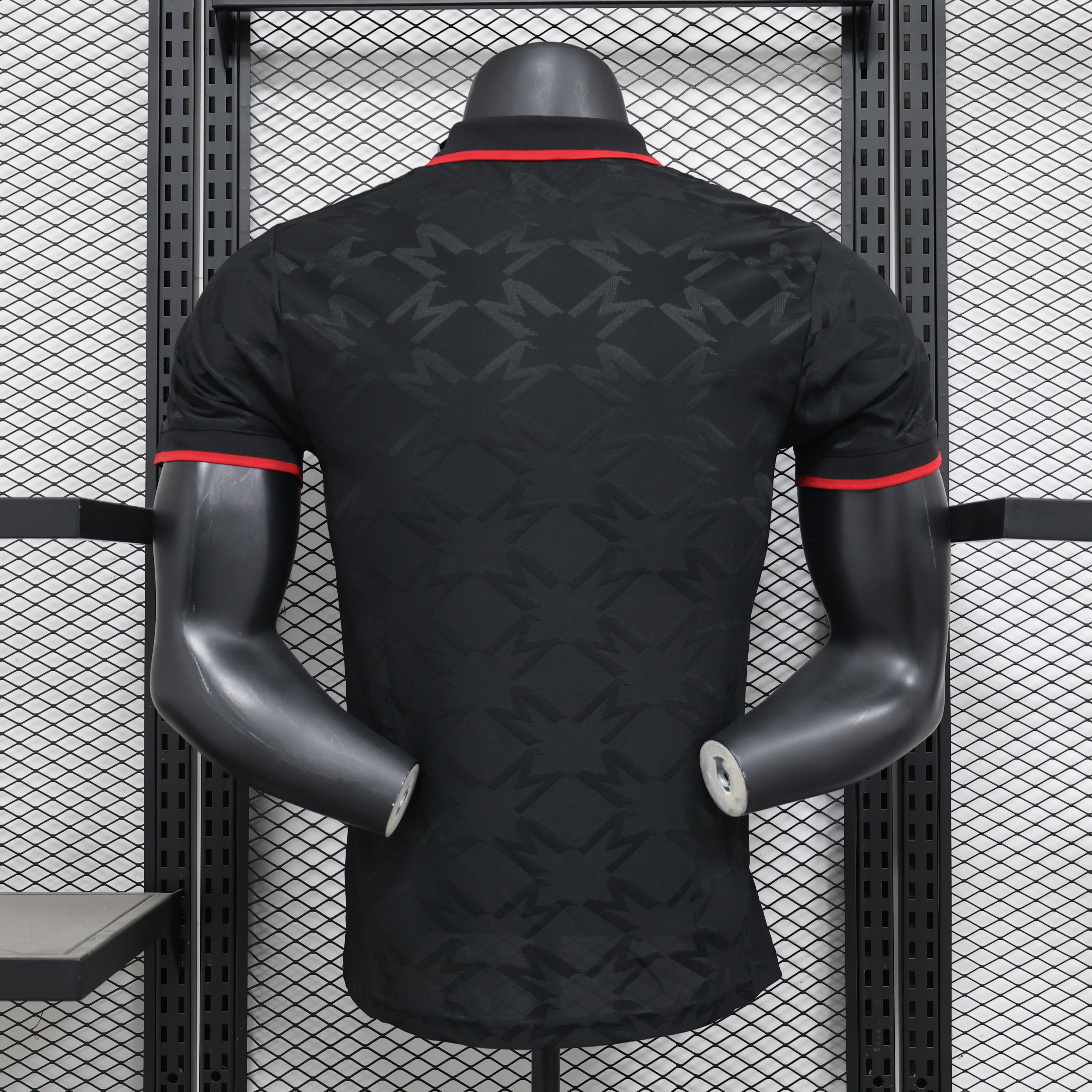 24-25 Man Utd Black Special Edition Player Version Training shirts *红标翻领