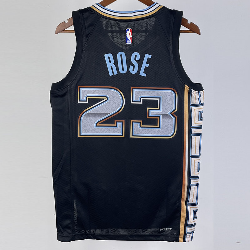 22-23 Grizzlies ROSE #23 Black City Edition Top...