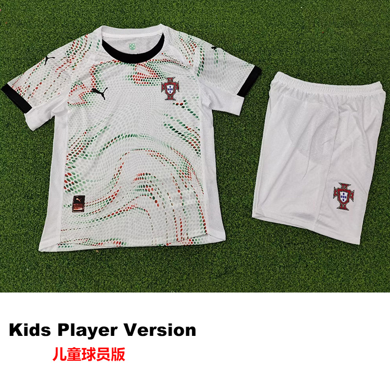 25-26 Portugal Away Kids Player Version Soccer Jersey *PM(球员童装)