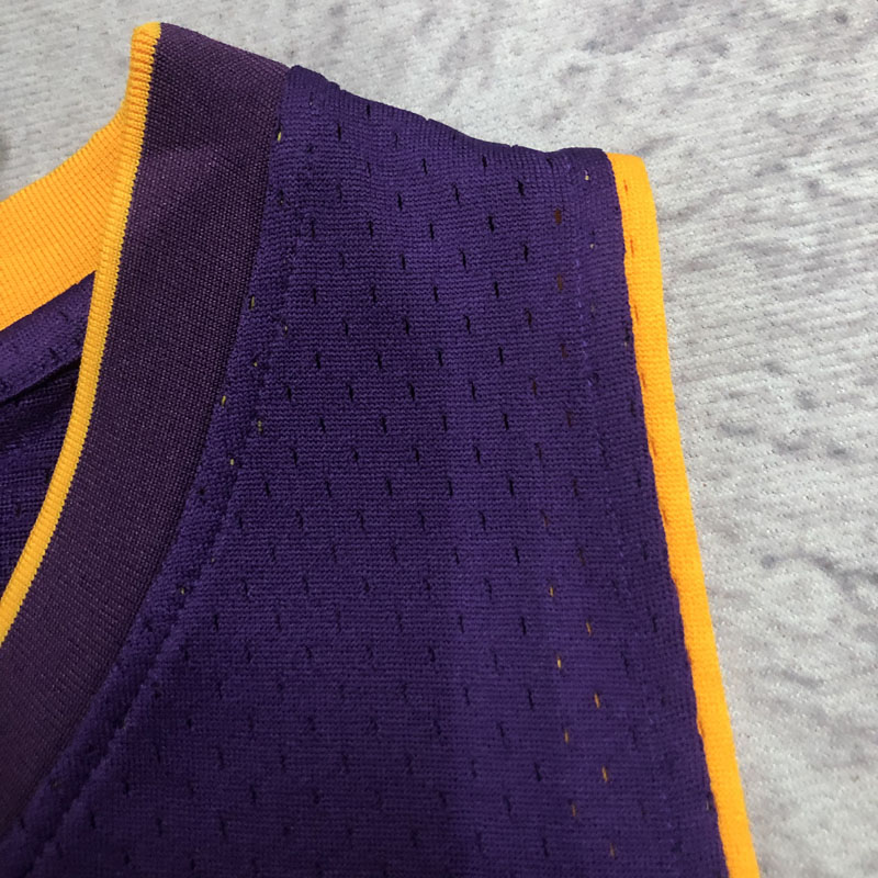 2009 LAKERS BRYANT #24 Purple Retro Top Quality...
