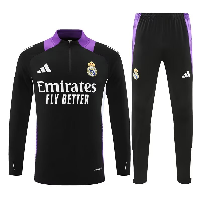 24/25  Real Madrid Training Black  1:1 Quality Training Jersey