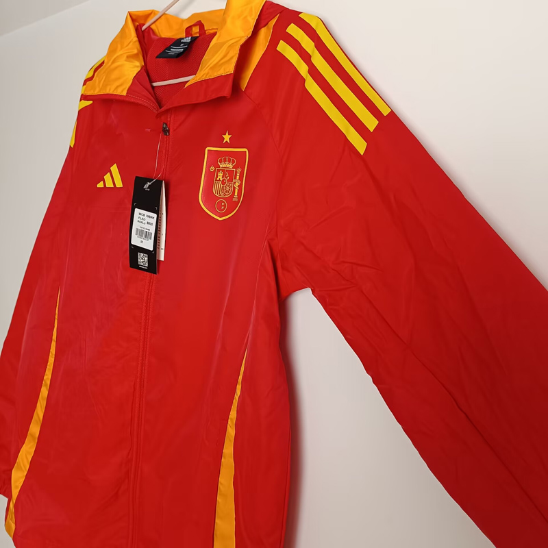 24-25 Spain Black Red Windbreaker