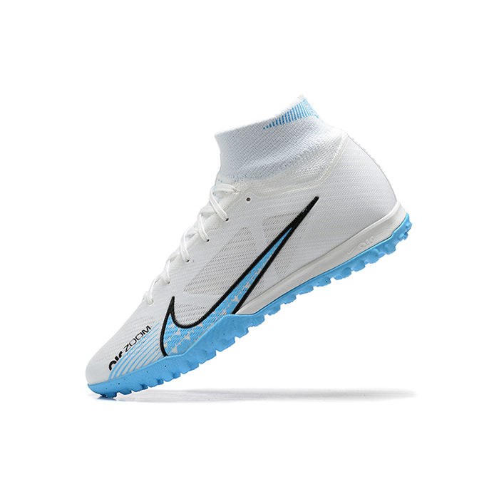 Superfly 8 Academy TF High Soccer Shoes-White/Blue-614383