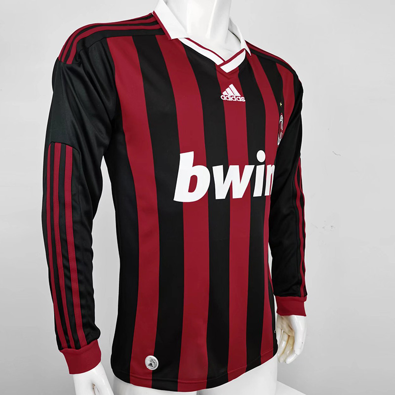 2009-2010 ACM Home Long Sleeve Retro Soccer Jer...