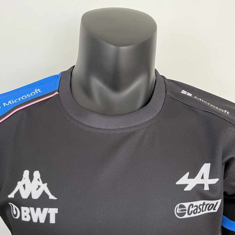 2023 F1 Formula One ALPINE Black Racing Suit(圆领)