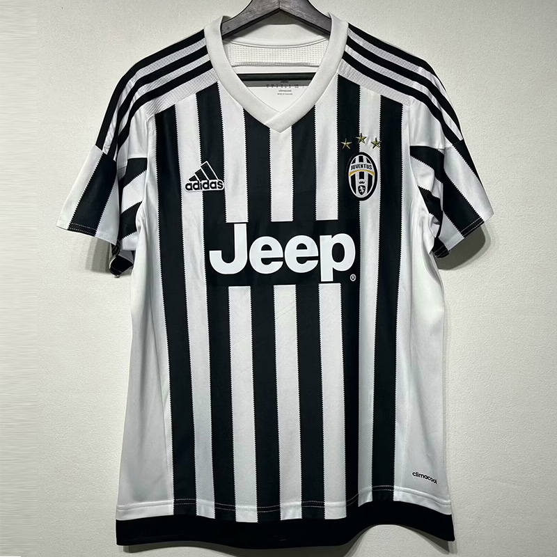 2015-2016 JUV Home Retro pink Soccer Jersey