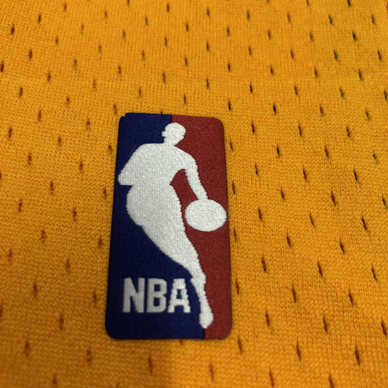 2009 LAKERS BRYANT #24 Yellow Retro Top Quality...