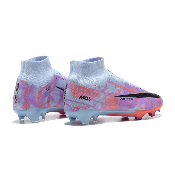 Air Zoom Mercurial Superfly IX Elite FG Lucent Pack High Soccer Shoes-Rose Red/Grey-277895