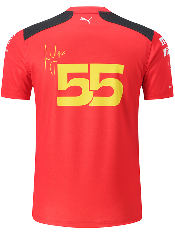 2023 F1 Formula One Ferrari #55 Red Racing Suit...