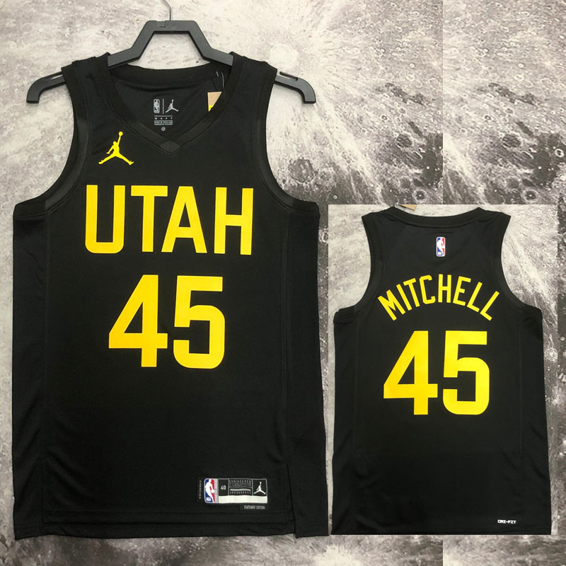 22-23 JAZZ MITCHELL #45 Black Top Quality Hot P...