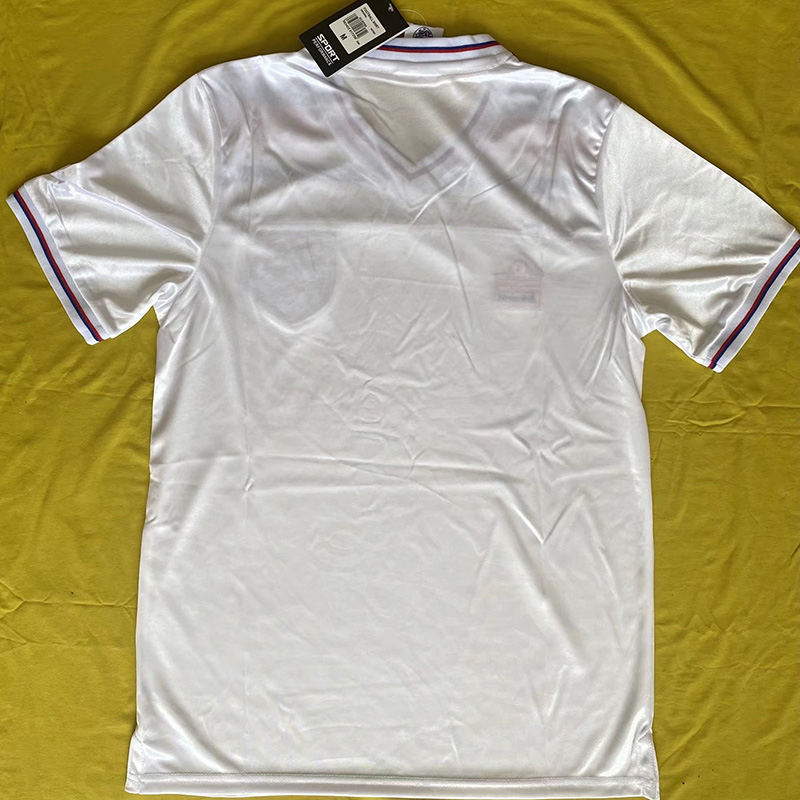 1980-1982 England Home White Retro Soccer Jersey