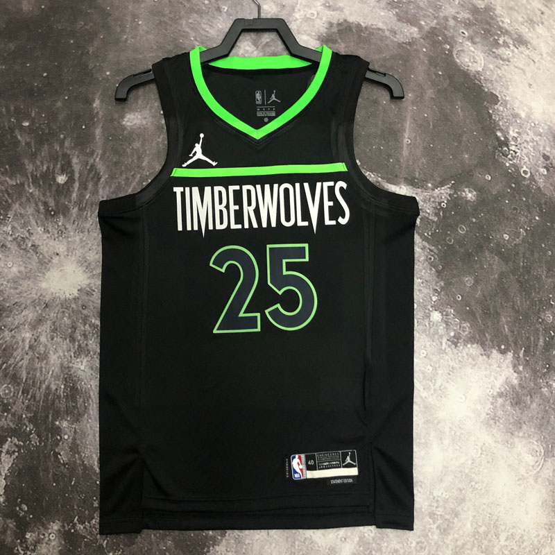 22-23 TIMBERWOLVES ROSE #25 Black Top Quality H...