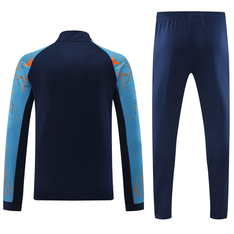 2024 JOM Royal Blue Half Pull Tracksuit #809(半拉链)